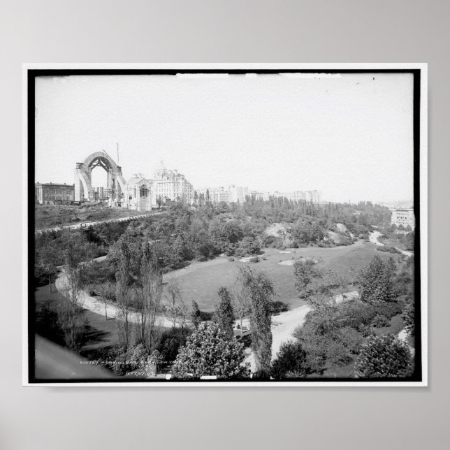 Affiche Morningside Park, New York c1904, Vintage (Devant)