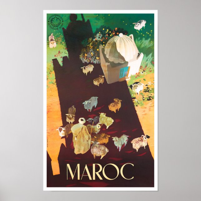 Affiche Morocco vintage (Devant)