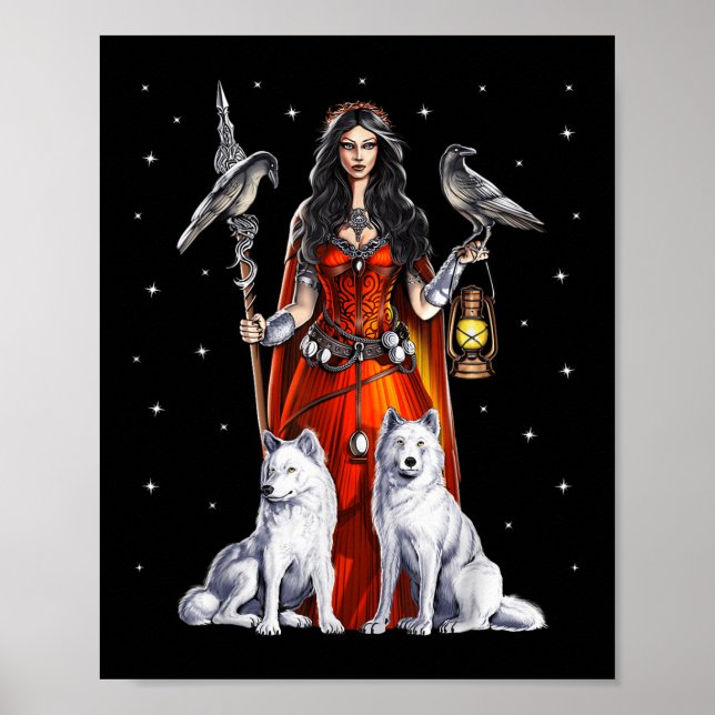 Affiche Morrigan Déesse Mythologie Celtique Pagan Deity Of (Devant)