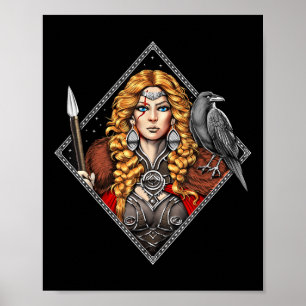 Affiche Morrigan Déesse Mythologie Celtique Pagan Deity Of