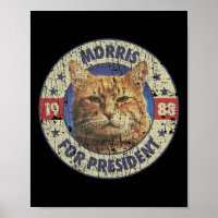 Morris Pour Président Vintage 1988 Amoureux des ch