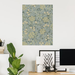 Affiche Morris Vigne & Jasmin Jardin Fleur Classique