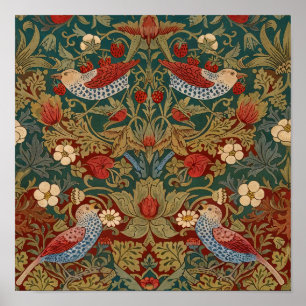 Affiche Morris - Voleur de fraises #2 Motif floral