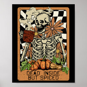 Affiche Mort à l'intérieur mais squelette épicé Super Hall