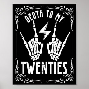 Affiche Mort aux vingtenaires 20 ans 30e anniversaire 30 a