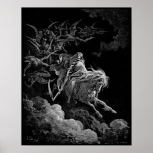 Affiche Mort sur le cheval pâle Gustave Dore