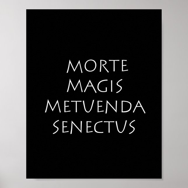 Affiche Morte magis metuenda senectus (Devant)