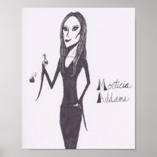 Affiche Morticia Addams