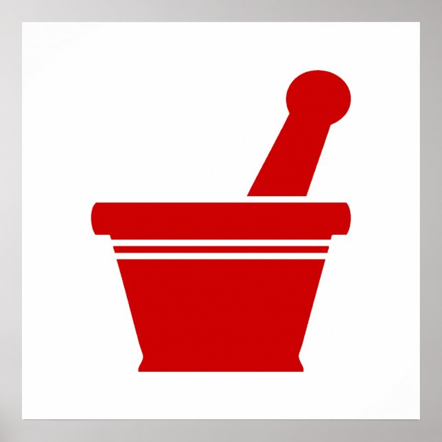 Affiche Mortier et pilon (Devant)