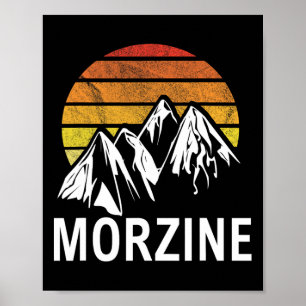Affiche Morzine France Alp Ski Resort Snowboard