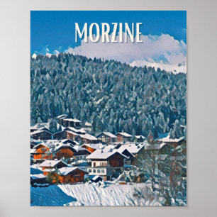 Affiche Morzine Station de ski