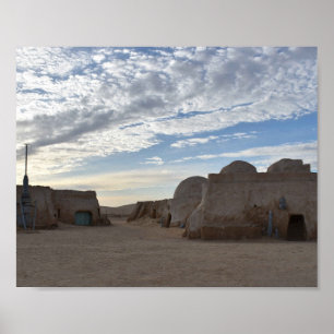 Affiche Mos Espa on planet Tatooine 