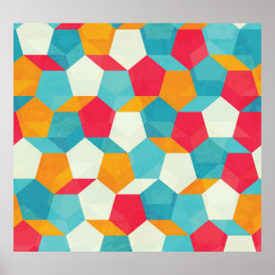Affiche Mosaïque colorée, Motif Artistique incomparable.