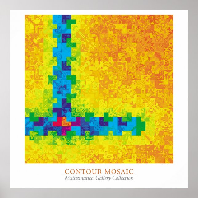 Affiche Mosaïque de contour (Devant)