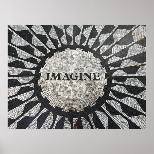 Affiche Mosaïque 'IMAGINE' (Devant)