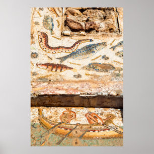 Affiche Mosaïque romaine antique