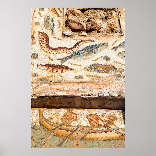 Affiche Mosaïque romaine antique (Devant)