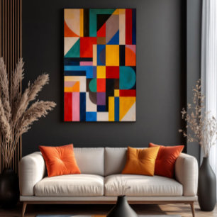 Affiche Mosaïque Vibrante