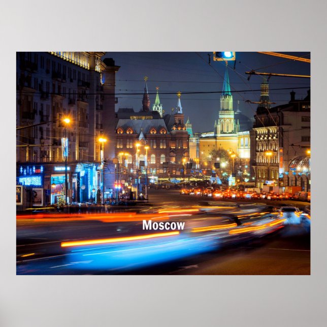 Affiche Moscou la nuit (Devant)