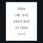 Affiche Moscou Mule Cocktail Recette<br><div class="desc">Moscou Mule Cocktail Recette</div>