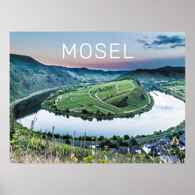 Affiche Moselle Calmont Loop Brême Sunset River Souvenir (Devant)
