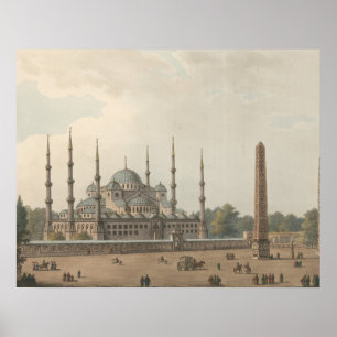 Affiche Mosquée Bleue du Sultan Ahmed, Istanbul, Turquie