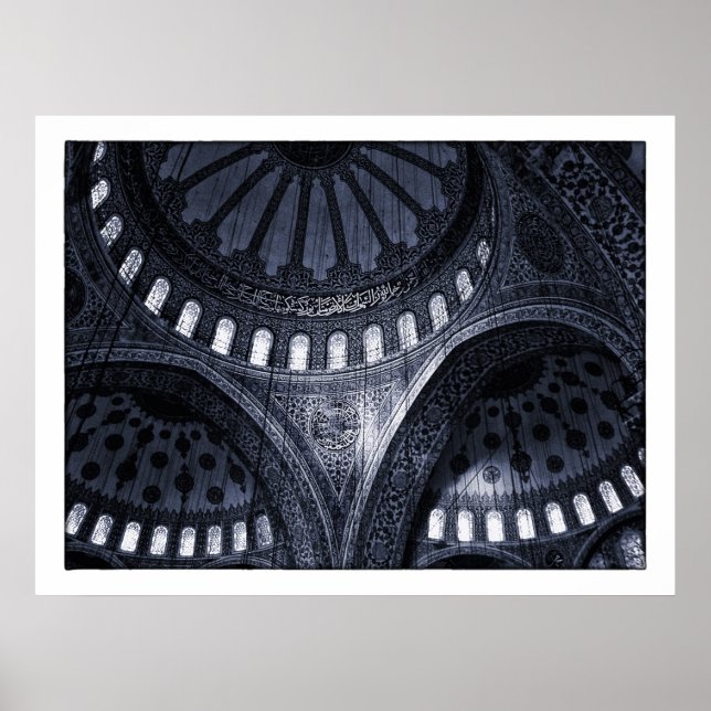Affiche Mosquée Bleue, Istanbul /Turquie (Devant)