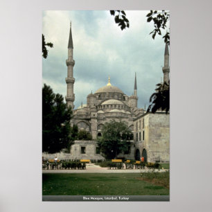 Affiche Mosquée Bleue, Istanbul, Turquie