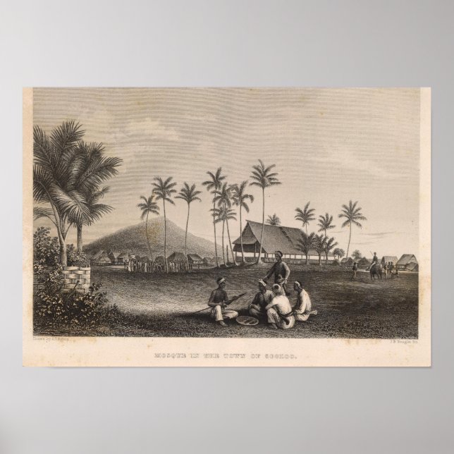 Affiche Mosquée, Sooloo, Philippines (Devant)