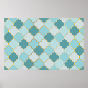 Affiche Mosquée turque Fenêtre Motif sans couture. Ramadan