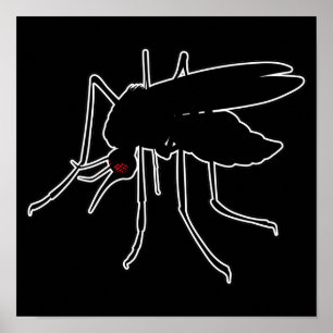 Affiche Mosquitos Mosquito Marvae - Geek d'enttomologie