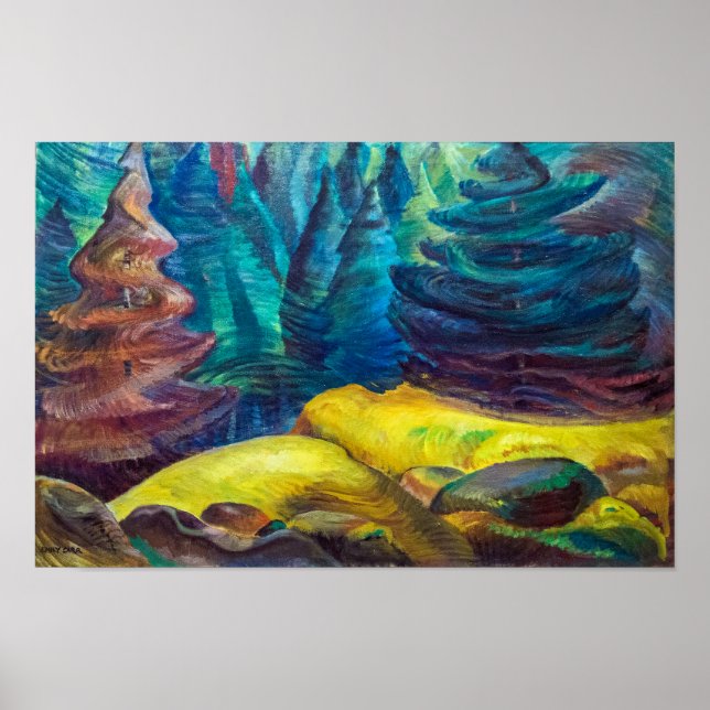 Affiche Moss jaune | Emily Carr | (Devant)
