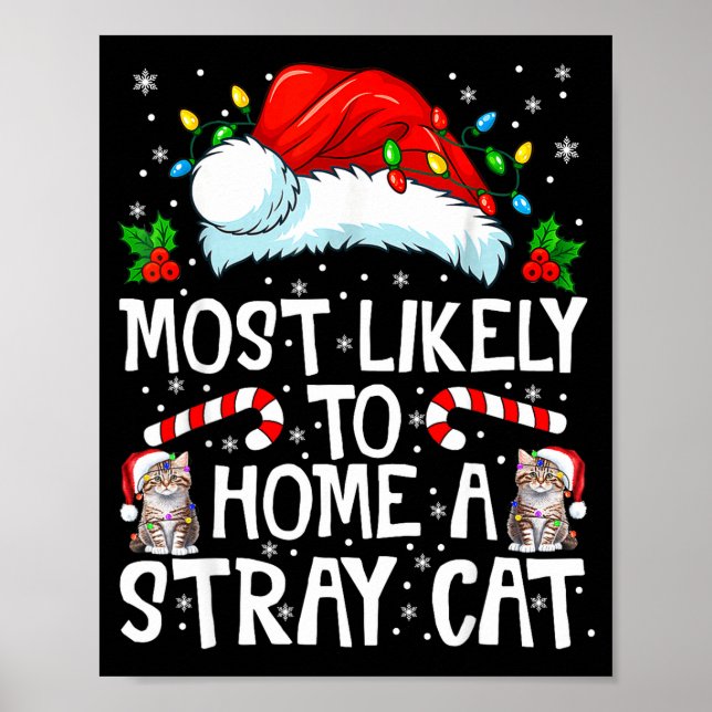 Affiche Most Likely To Bring Home A Stray Cat Matching Chr (Devant)