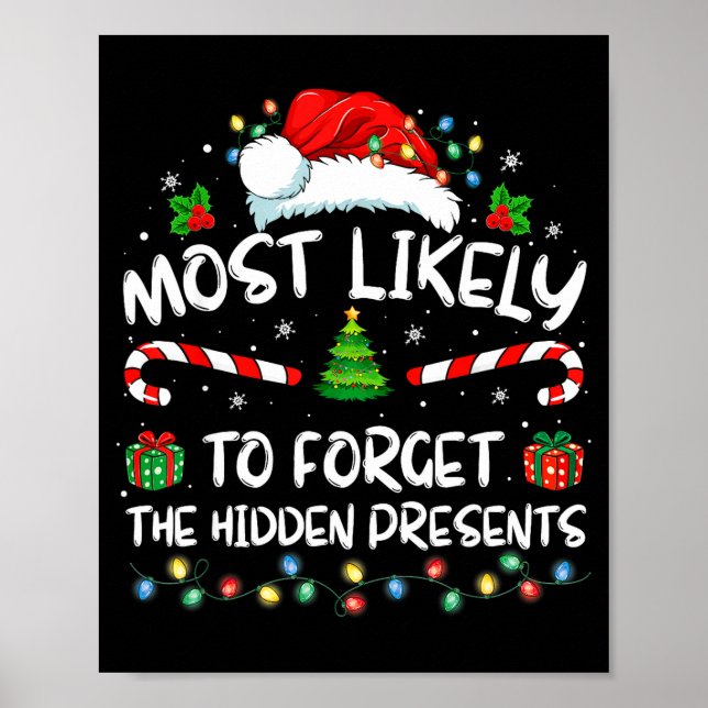 Affiche Most Likely To Forget The Hidden Family Christmas  (Devant)