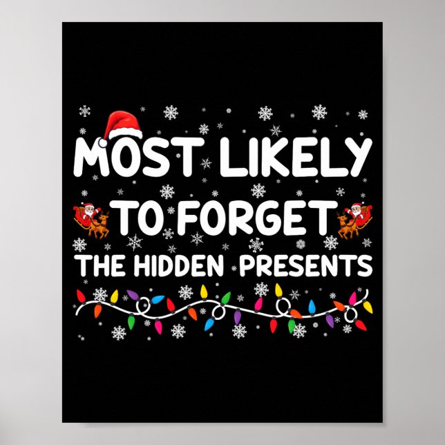 Affiche Most Likely To Forget The Hidden Xmas  (Devant)