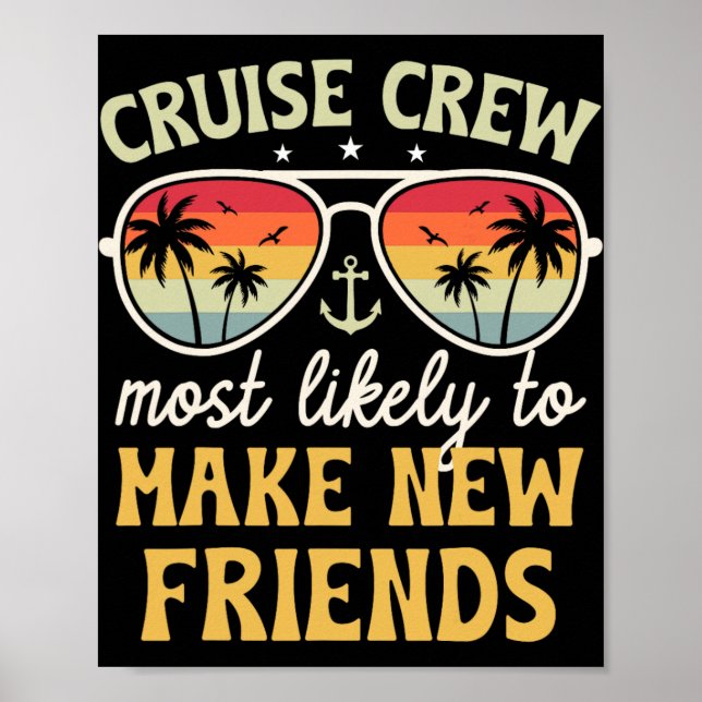 Affiche Most Likely To Make New Friends Matching Family Cr (Devant)