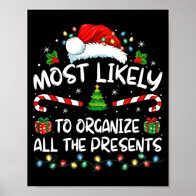 Affiche Most Likely To Organize All The Family Christmas  (Devant)