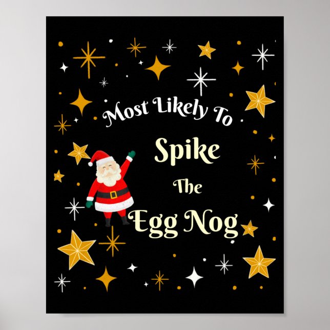 Affiche Most Likely To Ske The Egg Nog  (Devant)