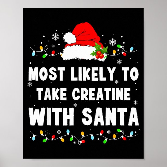 Affiche Most Likely To Take Creatine With Santa  (Devant)