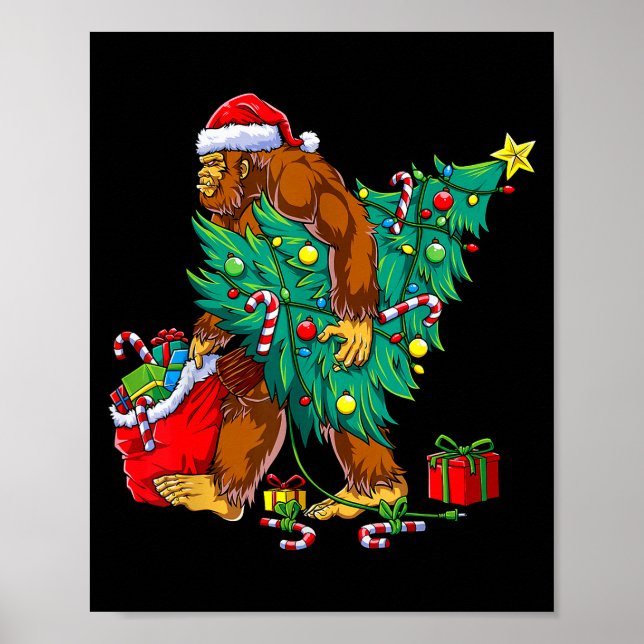 Affiche Most Wonderful Christmas Co Bigfoot Christmas Tree (Devant)