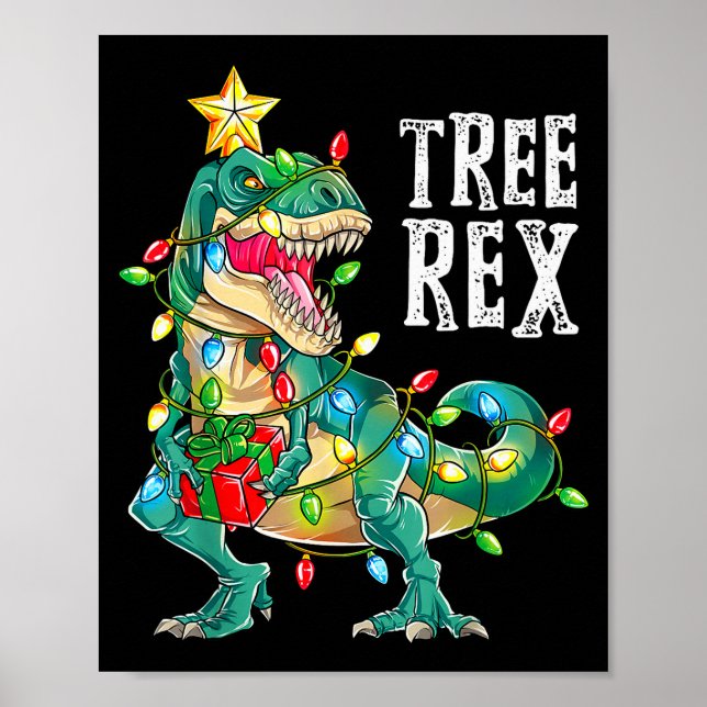 Affiche Most Wonderful Christmas Co Dinosaur Christmas Tre (Devant)