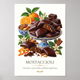 Affiche Mostaccioli – Vintage Italian Dessert