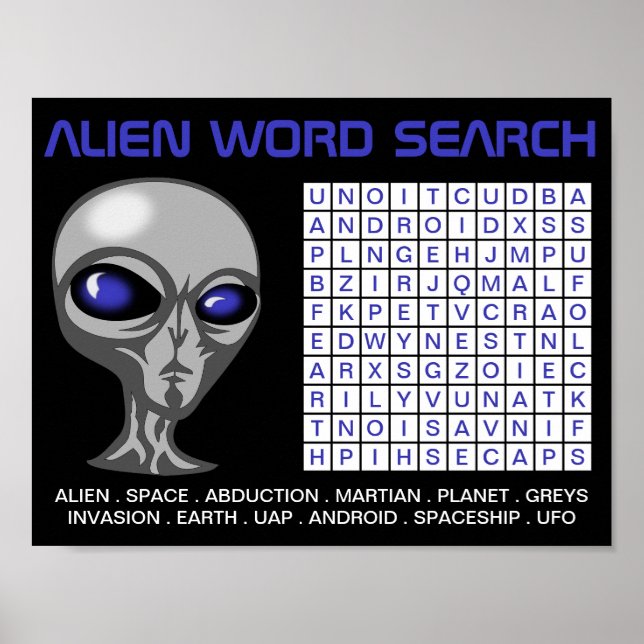 Affiche Mot Alien Recherche Partie Télécharger (Devant)