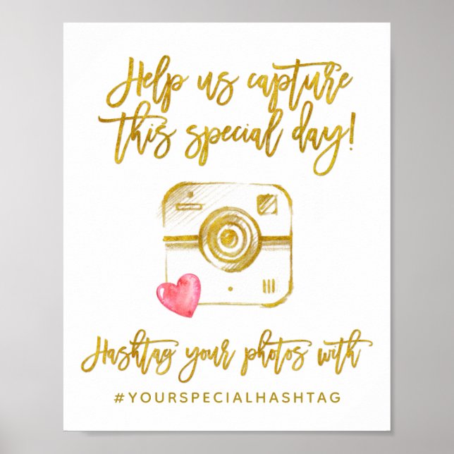 Affiche Mot-clé de médias sociaux de couleur de fond (Devant)