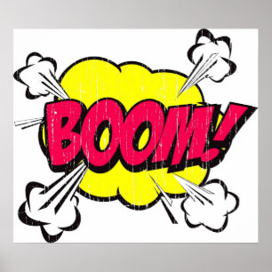 Affiche Mot comique Boom