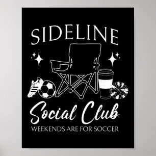 Affiche Mot de la mère de football du club social de côté