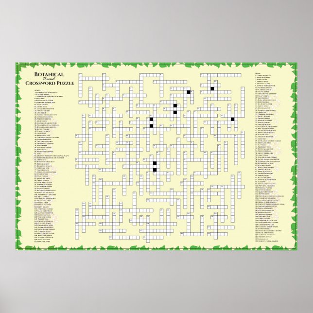 Affiche Mot de passe botanique 156 plantes pour trouver Fu (Devant)