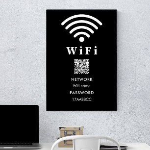 Affiche Mot de passe du code QR Wifi Analyser Pour Conne