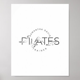 Affiche Mot Pilates Instructeur Pilates