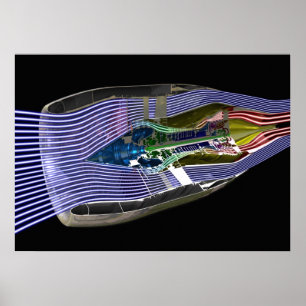 Affiche Moteur à réaction de CFM56-5 Turboréacteur